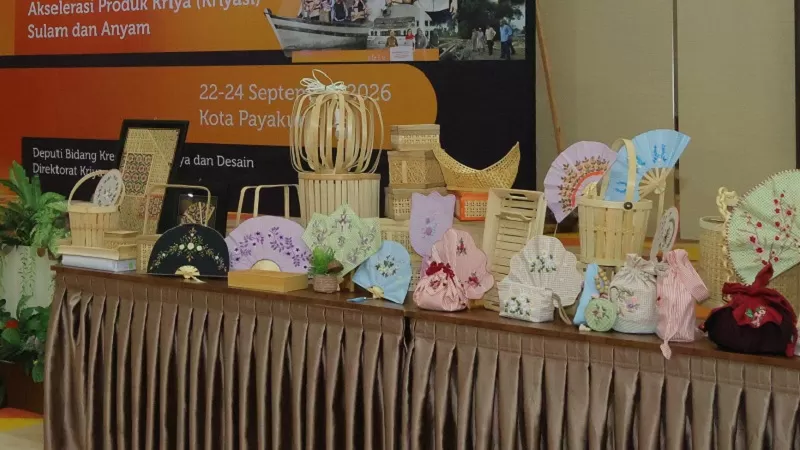 Kegiatan Kriyasi Sulam dan Anyam Sesi 2 di Ballroom Hotel Mangkuto Syariah, Kamis (24/9/2026). (Foto: Pemko Payakumbuh)