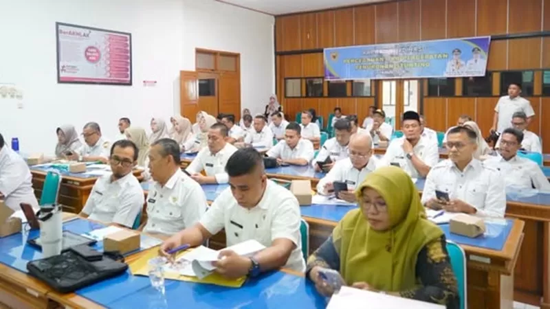 Rapat Koordinasi TP3S di Aula Bappedalitbang Pagaruyung, Rabu (23/9/2026). (Foto: Pemkab Agam)