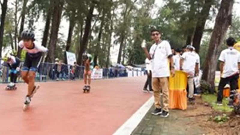 Kejuaraan yang berlangsung di arena sepatu roda Kota Pariaman itu resmi dibuka Wakil Wali Kota Pariaman, Mulyadi, Sabtu (10/10/2026). (Foto: Pemko Pariaman)