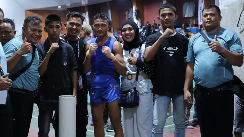 Kontingen wushu Kota Payakumbuh berpeluang menambah perolehan medali emas pada Pekan Olahraga Provinsi (Porprov) XVI Sumatera Barat 2026. Empat atletnya berhasil melaju ke babak final yang digelar di Sport Hall Bukittinggi, Sabtu (10/10/2026). (Foto: Pemko Payakumbuh)