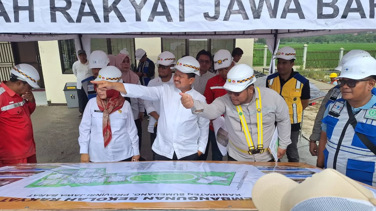 Bupati Sumedang Tinjau Pembangunan Sekolah Rakyat di Ujung Jaya, Rabu (14/1/2026) 