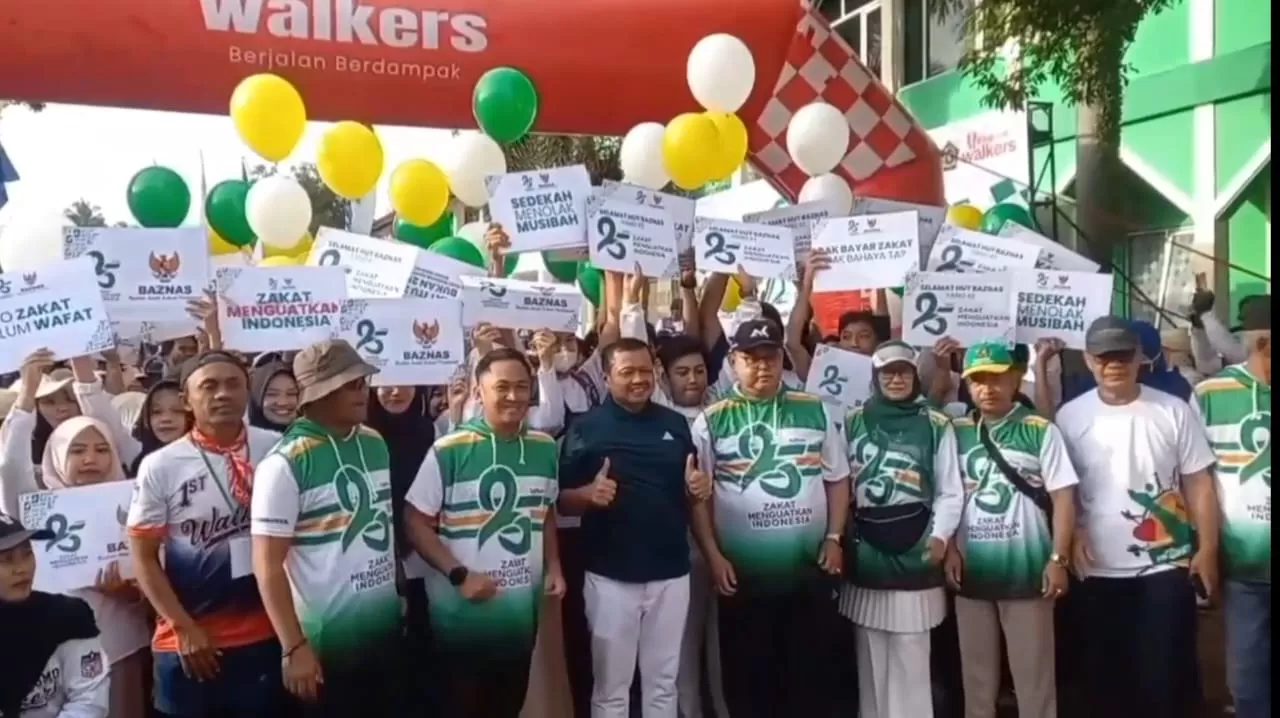 Keseruan Charity Walkers di Sumedang dalam Rangka HUT BAZNAS ke-25, Sabtu (16/1/2026)