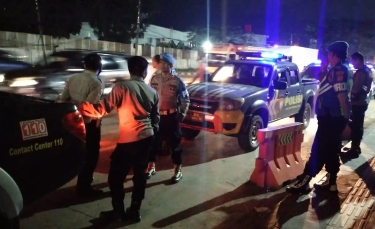 Polres Sumedang saat Patroli Jam Pelajar di Sumedang Bagian Barat (Foto : Istimewa) 