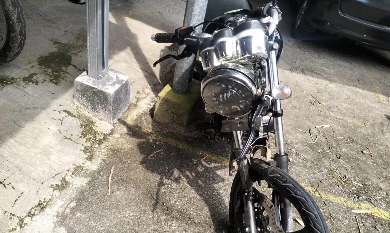 Tampak Kondisi Motor Pasca Terlibat Kecelakaan Terlindas Truk (Foto : Istimewa) 