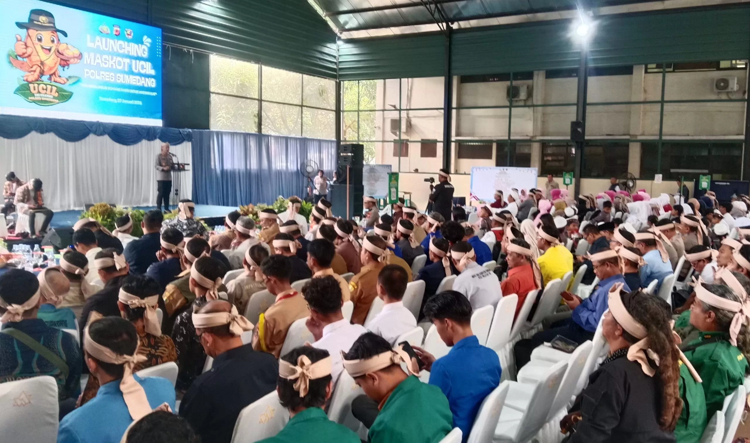 Sejumlah Organisasi Kepemudaan dan Kemahasiswaan bersama Tamu Undangan Gelaran Lounching Maskot Ucil (Ubi Cilembu) (Foto : Istimewa) 