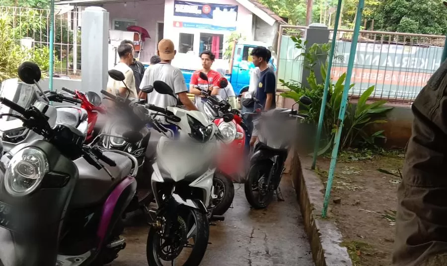 TKP Kehilangan Motor Milik Mahasiswa KKN Unsap (Foto : Istimewa) 