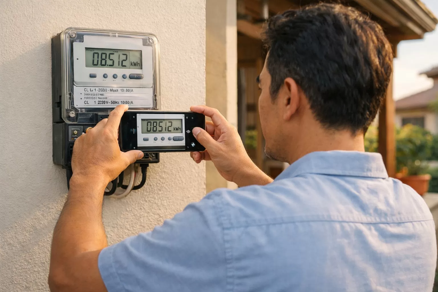 Ilustrasi pelanggan saat melakukan catat meter mandiri melalui aplikasi PLN Mobile di Sumedang Jabar, Rabu (25/2/2026). (FOTO: dok PLN)