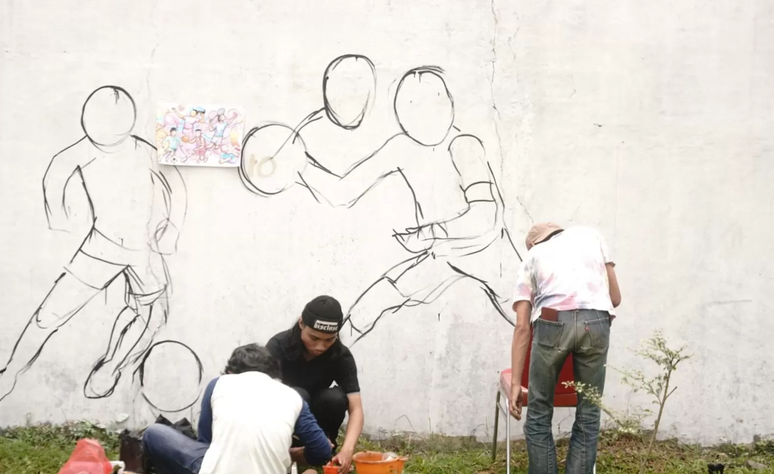Lomba Mural di Sport Center Tadjimalela Sumedang (Foto : Istimewa) 