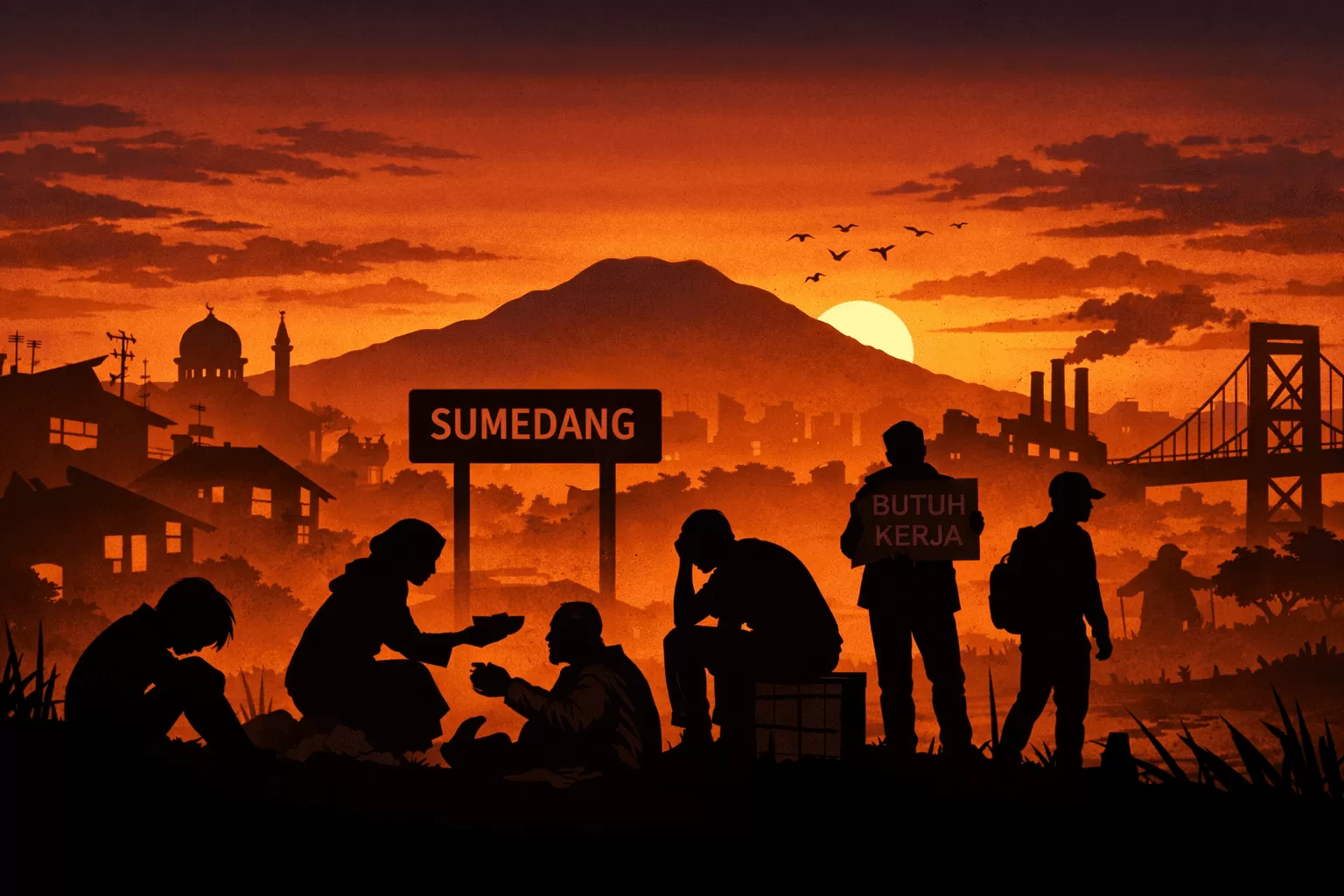 Ilustrasi Pengangguran dan Kemiskinan di Kabupaten Sumedang (Foto : ChatGPT) 