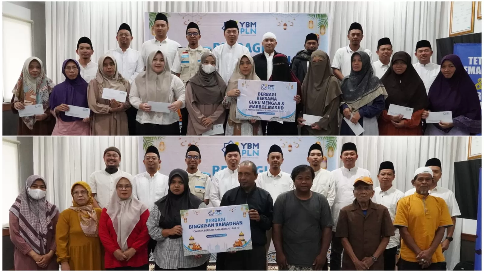 YBM PLN UP3 Sumedang saat memberikan bantuan kepada sejumlah penerima manfaat di Sumedang Jabar, Senin (9/3/2026). (FOTO: dok PLN)