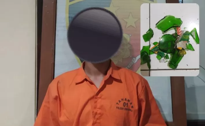 Pria Asal Tanjungsari yang Ngamuk dan Akibatkan 2 Warga Terluka saat Diamankan Polisi (Foto : Istimewa) 