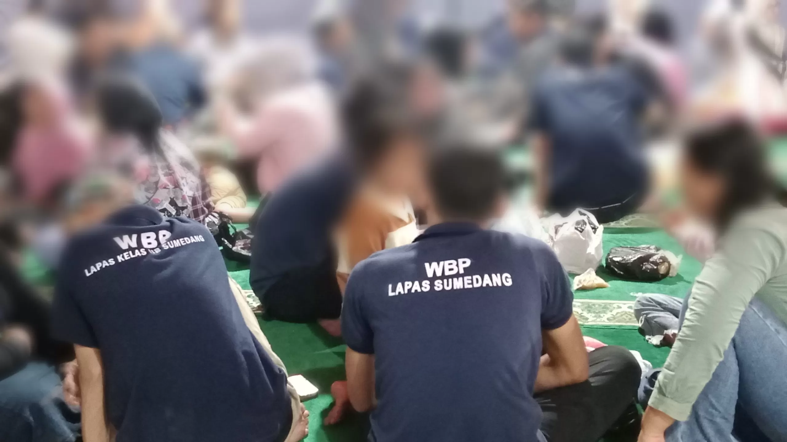 Buka Bersama Warga Binaan dengan Keluarga di Lapas Kelas II B Sumedang (Foto : Istimewa) 