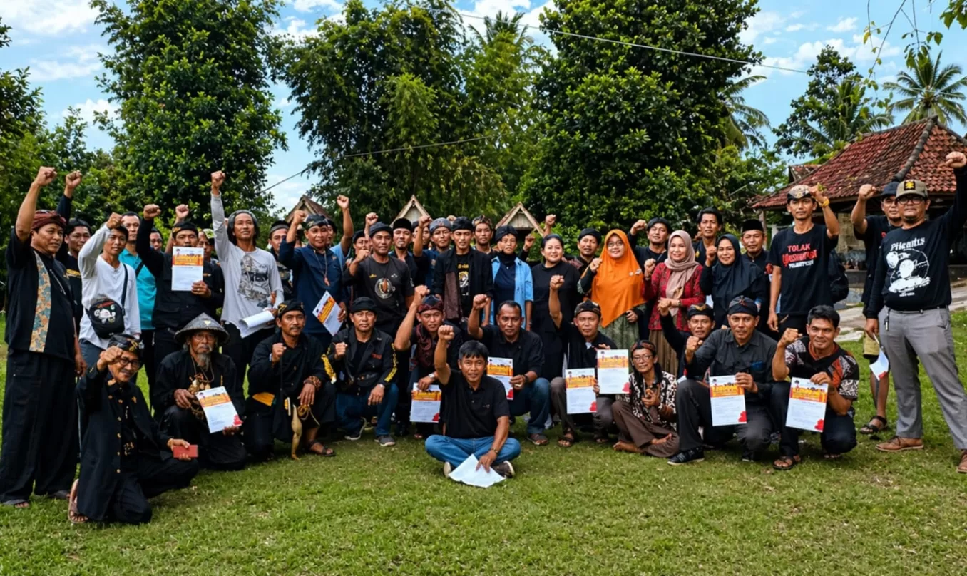 Aksi 17 Tahun Penolakan Geothermal Tampomas di Kawasan Wisata Cipanas Cileungsing, Desa Cilangkap Kecamatan Buahdua Kabupaten Sumedang (Foto : Istimewa) 