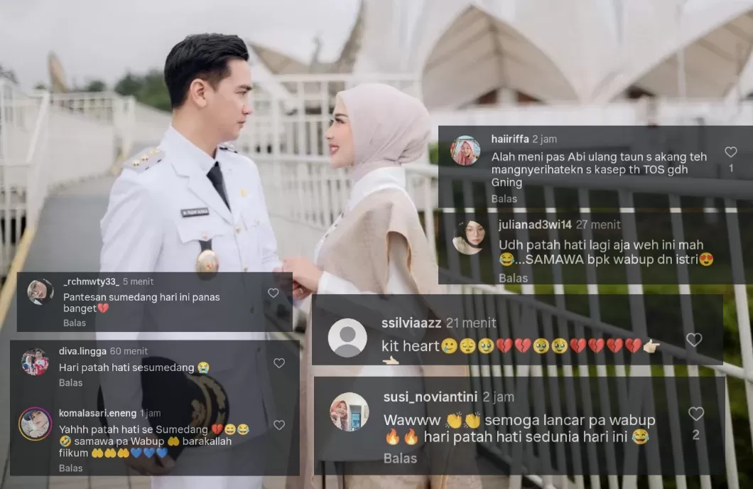 Dokumentasi Undangan Pernikahan Wakil Bupati Sumedang Beserta Komentar Lucu Netizen di Medsos (Foto : Istimewa) 