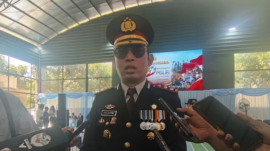 AKBP SANDITYO Mahardika, Kapolres Sumedang saat diwawancarai wartawan, Rabu (01/06/2026). (Foto: Dedis) 