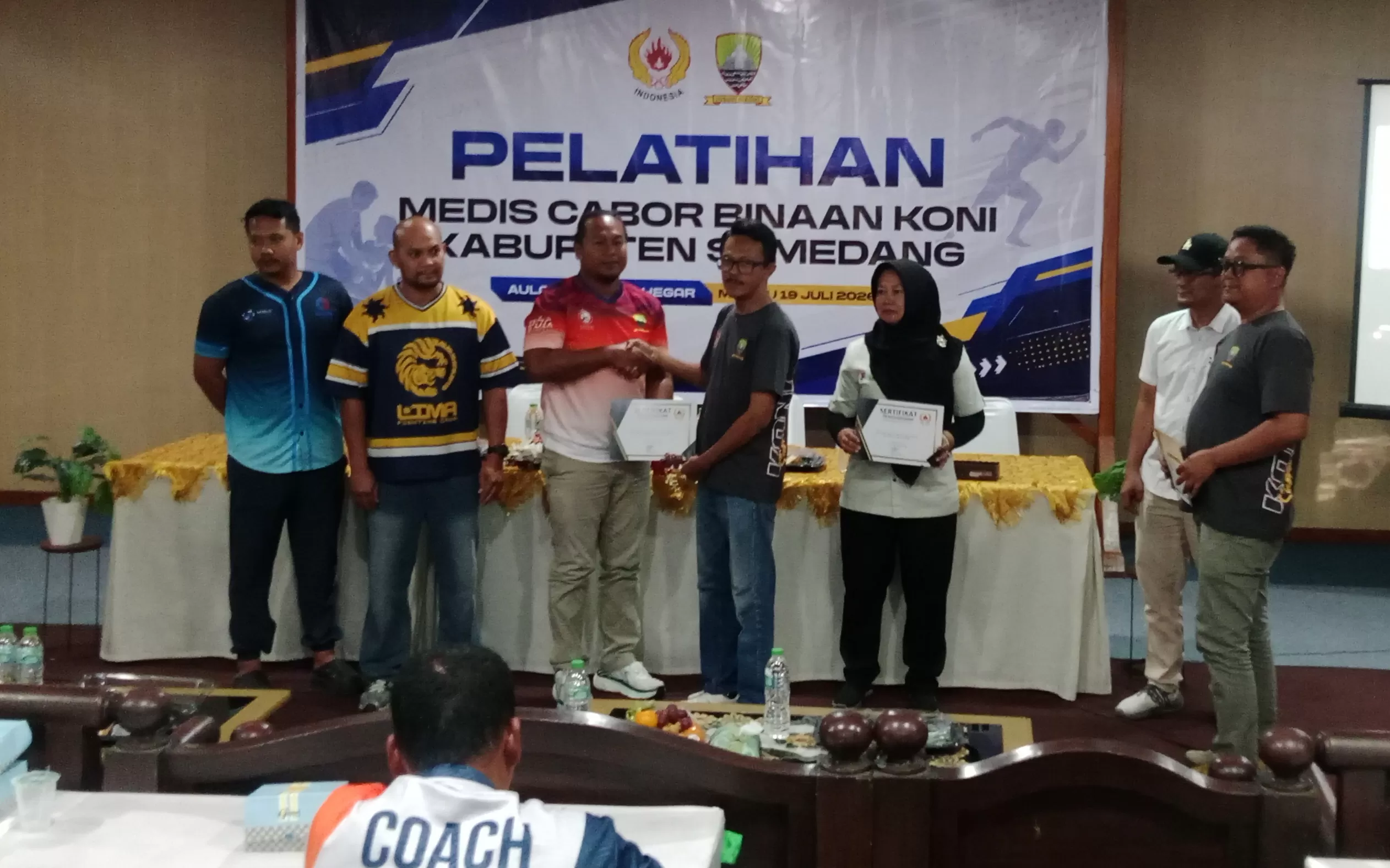 Pelatihan Tim Medis Setiap Cabor di Kontingen Sumedang Jelang Porprov 2026 (Foto : Istimewa) 