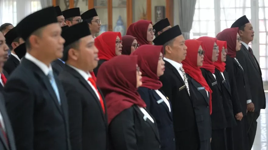 Momen pelantikan Pejabat Fungsional di Gedung Negara Kabupaten Sumedang.(Foto:istimewa) 