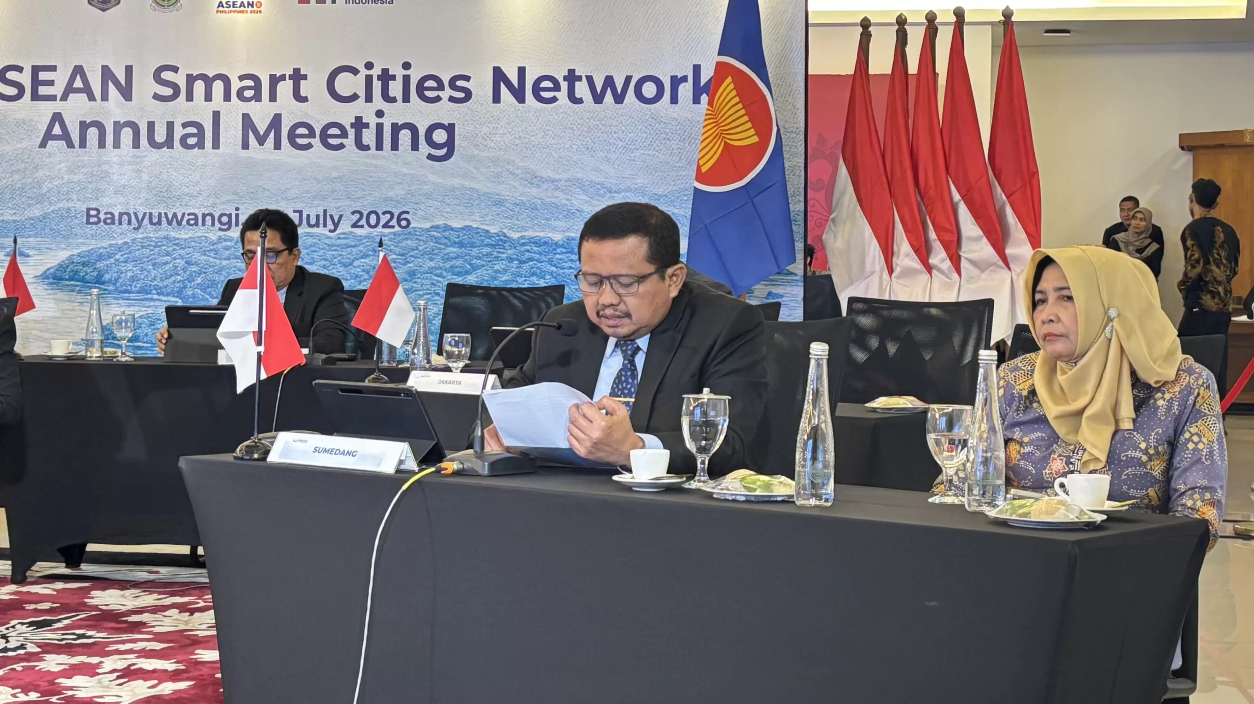 Bupati Sumedang Dony Ahmad Munir saat menjadi narasumber di forum ASEAN. (Foto Istimewa)