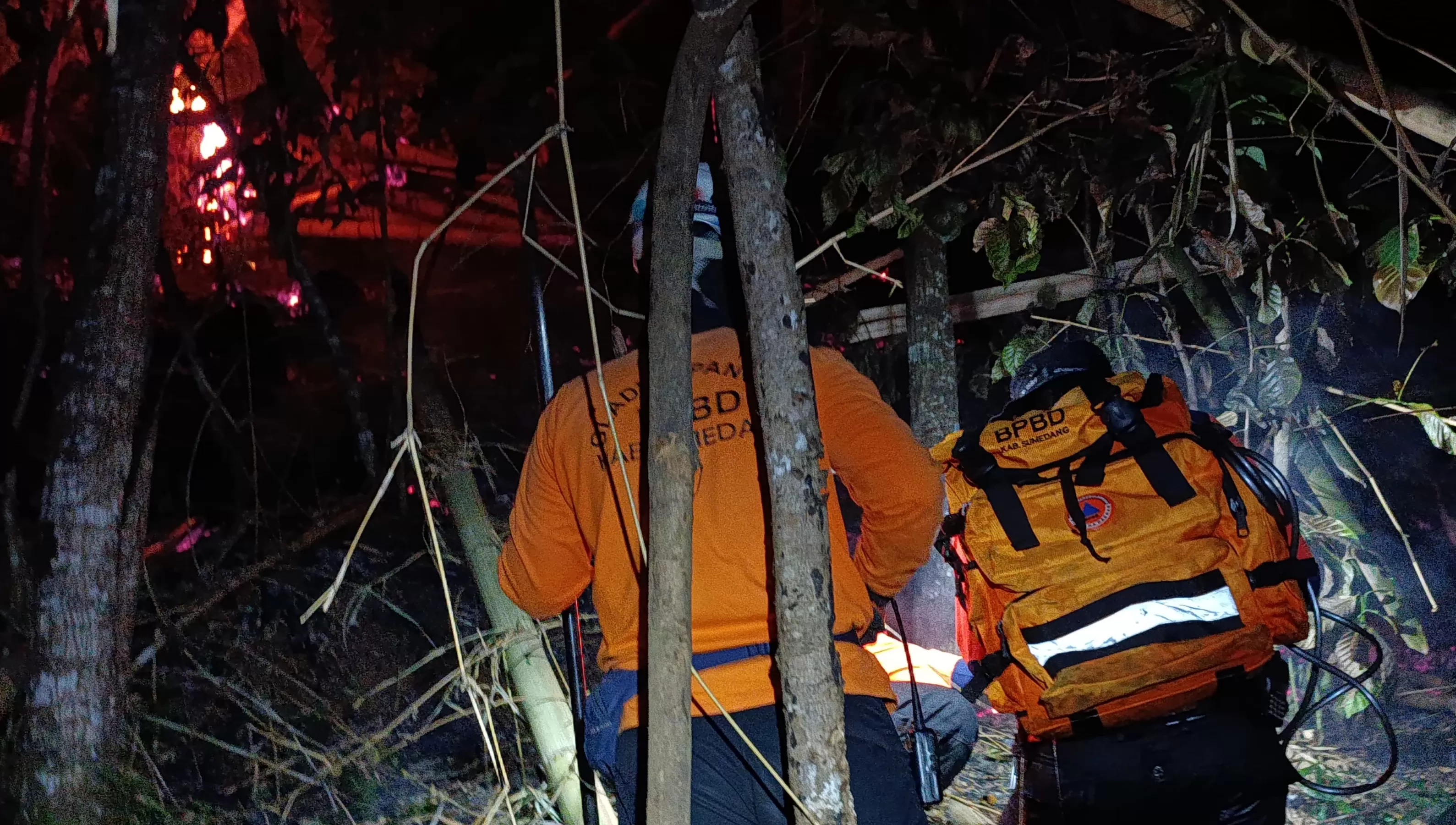 Dokumentasi BPBD Sumedang saat Padamkan Kebakaran Hutan (Foto : Istimewa) 