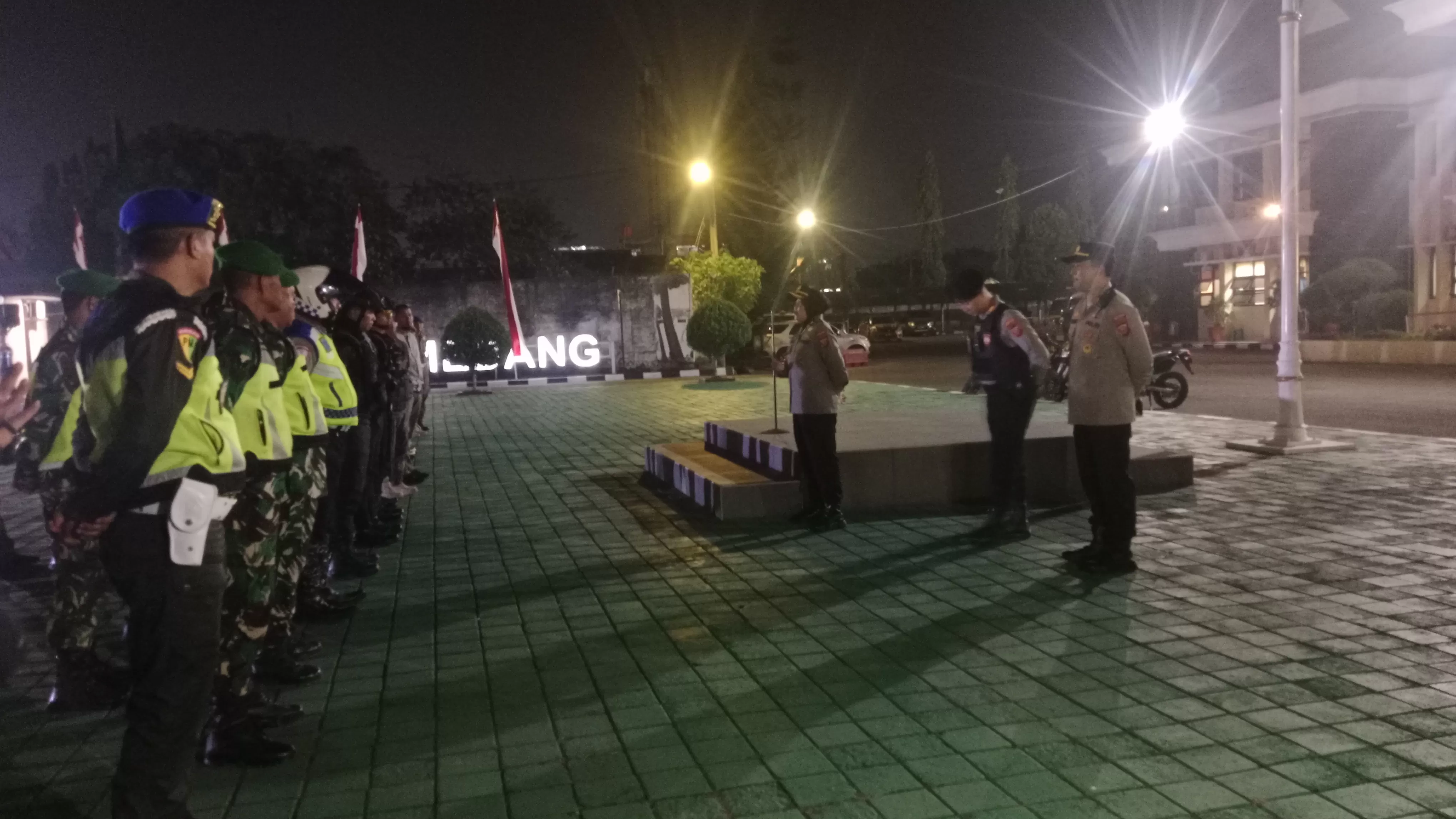 Apel Gabungan Patroli Malam Polres Sumedang (Foto : Istimewa) 