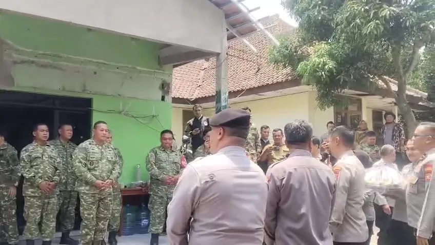 Koramil Tanjungsari Disambangi 3 Polsek, peringati HUT TNI ke-81