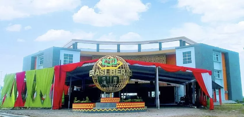 Tugu Moderasi Beragama dan Perpustakaan Bait Al Hikmah yang akan diresmikan Menag Yaqut Cholil Qoumas di IAIN Metro, Lampung, Jumat (17/12/2021). (Istimewa)