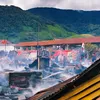 Puluhan rumah kontruksi kayu hangus terbakar di Aceh Tengah