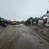 Pembersihan material pascabanjir Solok, akses jalan mulai pulih