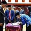 Gubernur Aceh Lantik Kepala SMA dan SMK se Aceh Timur, Ini Pesan Kacabdisdik Rahmatsah Putra