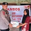 Hari Bhayangkara Ke-80, Polsek Indra Makmu Tebar Kepedulian Lewat Bantuan Sosial