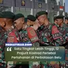 Terima Kenaikan Pangkat di Tapal Batas, 12 Prajurit Satgas Yonarmed 12 Kostrad Perkuat Komitmen Penjagaan Perbatasan
