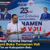 Buka Turnamen Voli HUT Demokrat Belu, Wabup Vicente Tekankan Sportivitas dan Keakraban
