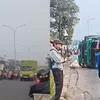Evakuasi Truk Kontainer Terguling di Kedungwaringin, Jalur Pantura Sempat Macet Parah