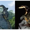 Tak Disangka, Ini Dia Sosok Kreatif di Balik Tugu Biawak di Wonosobo yang Viral