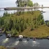 Fenomena Pulau Bisa Bergerak Sendiri di Danau Chippewa Amerika Serikat yang Sering Didorong Kapal