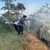 Hektaran Hutan di Banjar Alengkong, Kintamani Bangli Terbakar