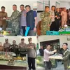 Sambut HUT ke-81 TNI, Kapolsek se-Bulukumba Sambangi Koramil Bawa Kue dan Tumpeng