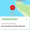 Aceh diguncang gempa Magnitude 5,9, dirasakan di sembilan daerah
