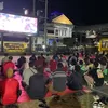 Nobar Timnas di Mapolres Blitar Kota, Kemenangan Indonesia Disambut Meriah