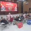 Wujud Kepedulian Sesama, Polres Blitar Kota Gelar Donor Darah Peringati HUT Humas Polri