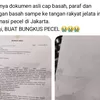 Viral Dokumen Resmi Bupati Sigi untuk Menteri PU Jadi Bungkus Nasi Pecel di Jakarta, Apa Isinya?