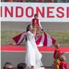 AGNEZ MO tampak memukau saat tampil di pembukaan MotoGP Mandalika
