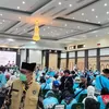 Jemaah Haji Kloter 35 Kabupaten Konawe Tiba di Asrama Haji Sudiang Makassar.