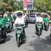 Kala Plt Ketum PPP Mardiono Keliling Banda Aceh Menggunakan Sepeda Motor Bersama Kader 