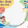 10 Daftar Link Twibbon Hari Anak Nasional 2026, Desain Unik Cocok untuk Foto Anak, Bagikan di Medsos pada 23 Juli Mendatang