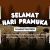 ‎Gratis! 10 Link Poster Hari Pramuka 14 Agustus 2026, Update Gambar Modern Bebas Edit dan Download