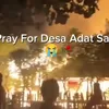 Rumah Adat Sade Lombok Terbakar Hebat, Atap Ilalang Picu Api Cepat Membesar