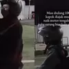 Viral Ikatan Unik Suami ke Istrinya Pakai Sarung di Momen Mudik Lebaran 2026, Disebut demi Keselamatan saat Kendarai Motor