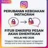 Perubahan Kebijakan Instagram, Fitur Enkripsi Pesan Akan Dihentikan Mulai Mei 2026