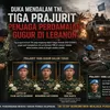Duka Mendalam TNI, Tiga Prajurit Penjaga Perdamaian Gugur di Lebanon